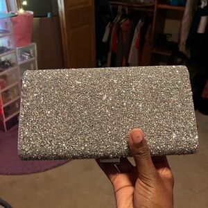 Sparkling Silver Evening Clutch